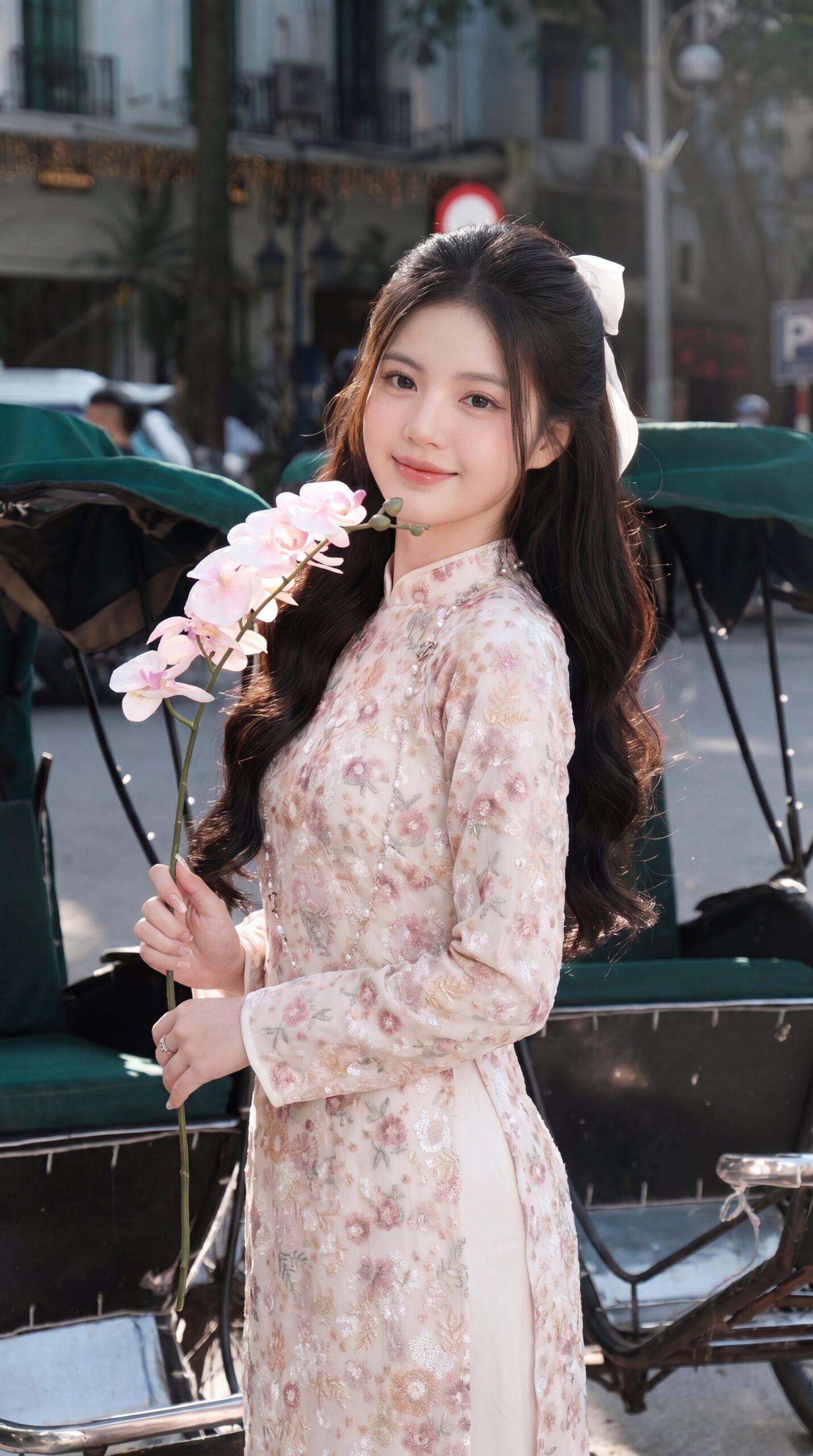 Áo dài thêu tay Le Renée