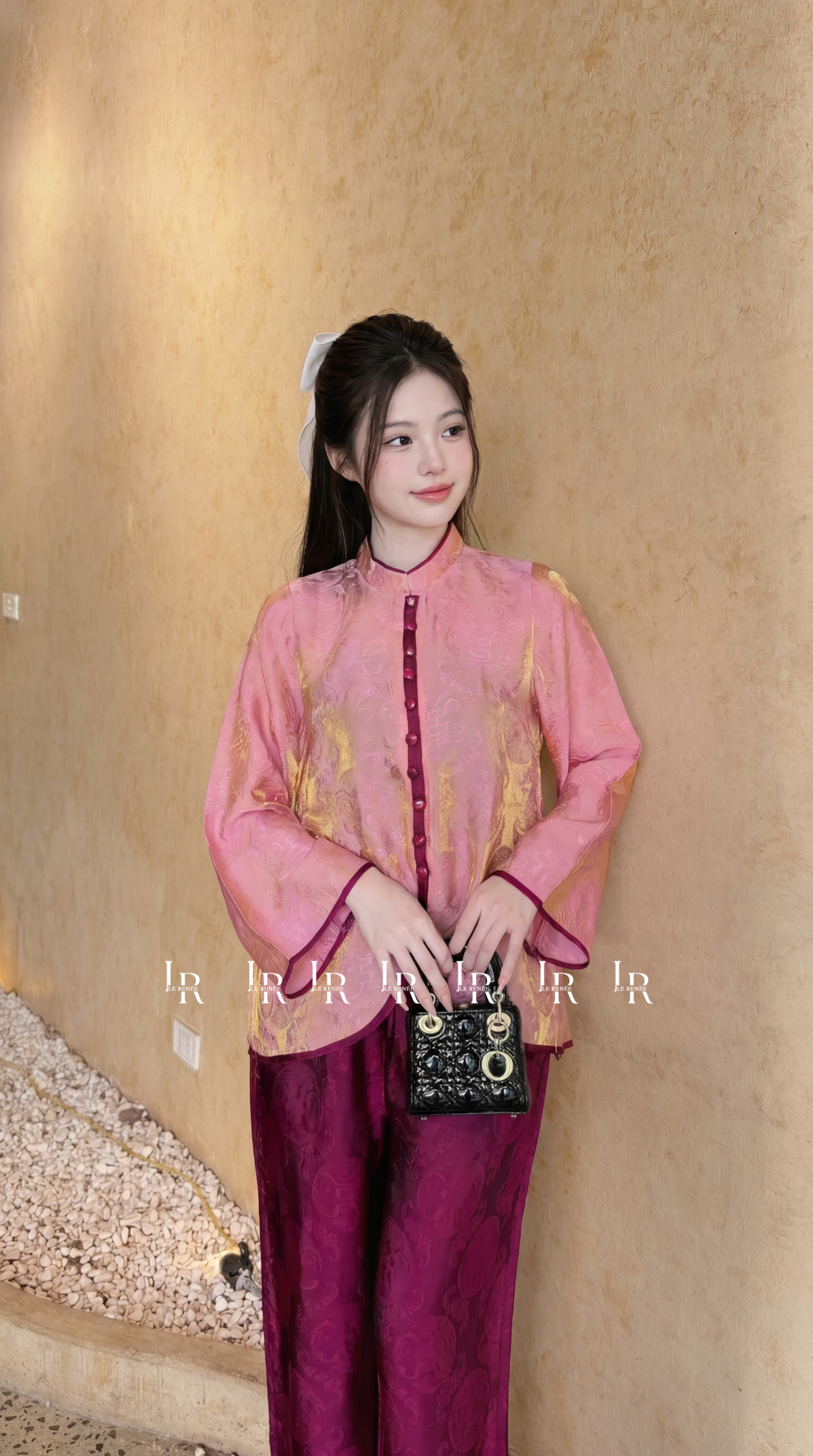Pháp Phục Gấm Hồng Đào Phúc Lạc - Ảnh 4