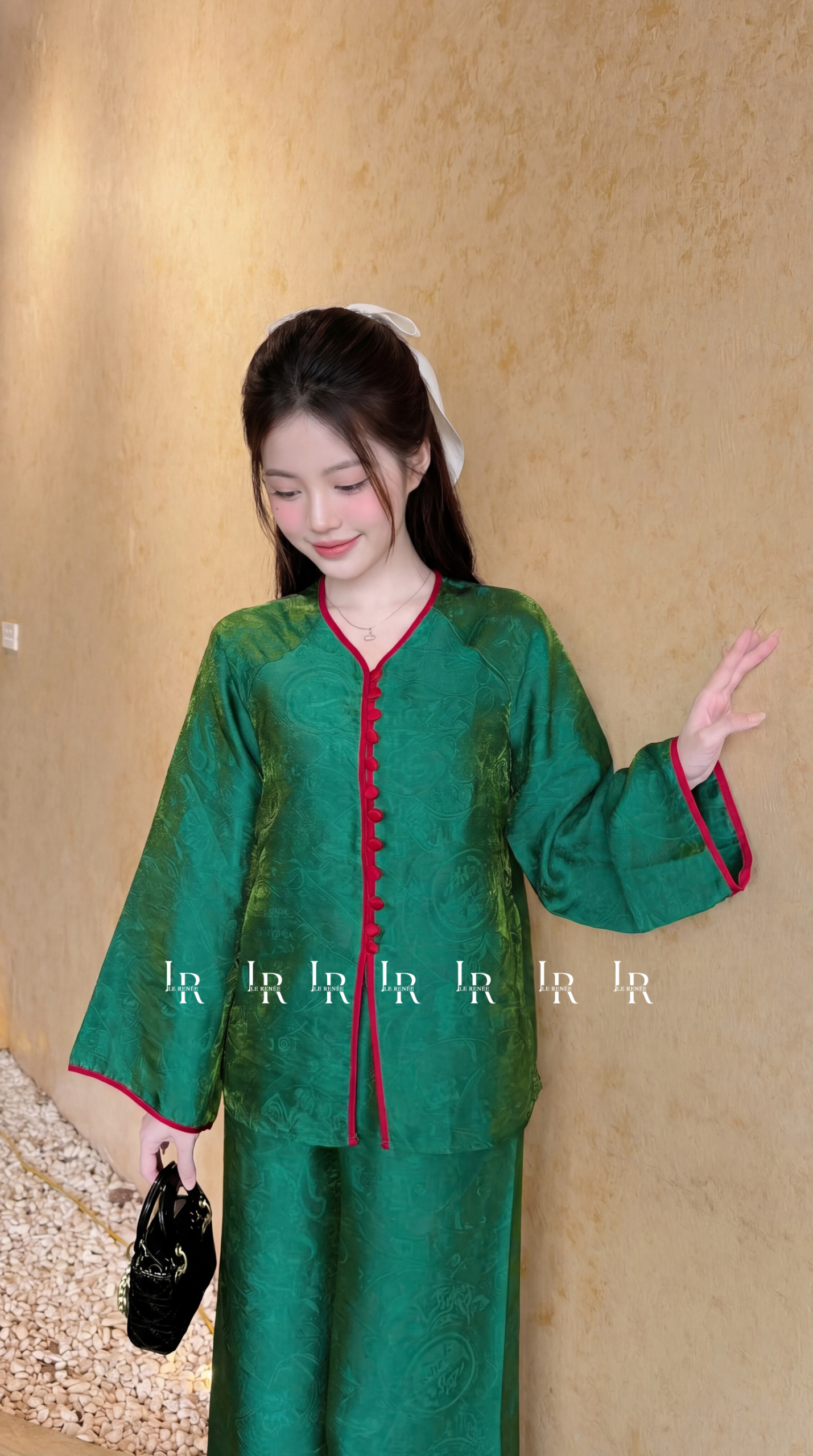 Pháp Phục Gấm Bích Lục Hỷ An - Ảnh 3