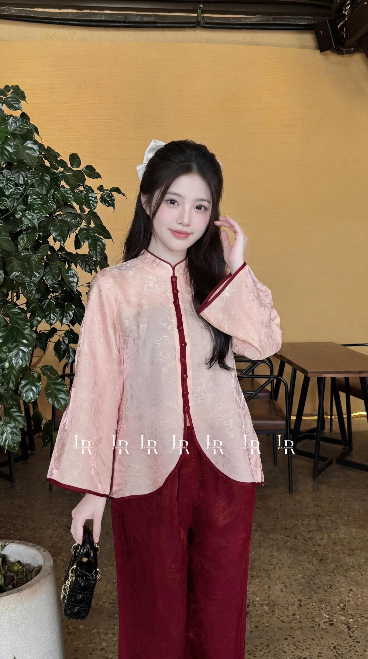 Pháp Phục Gấm Hồng Phấn Diệu An - Ảnh 4