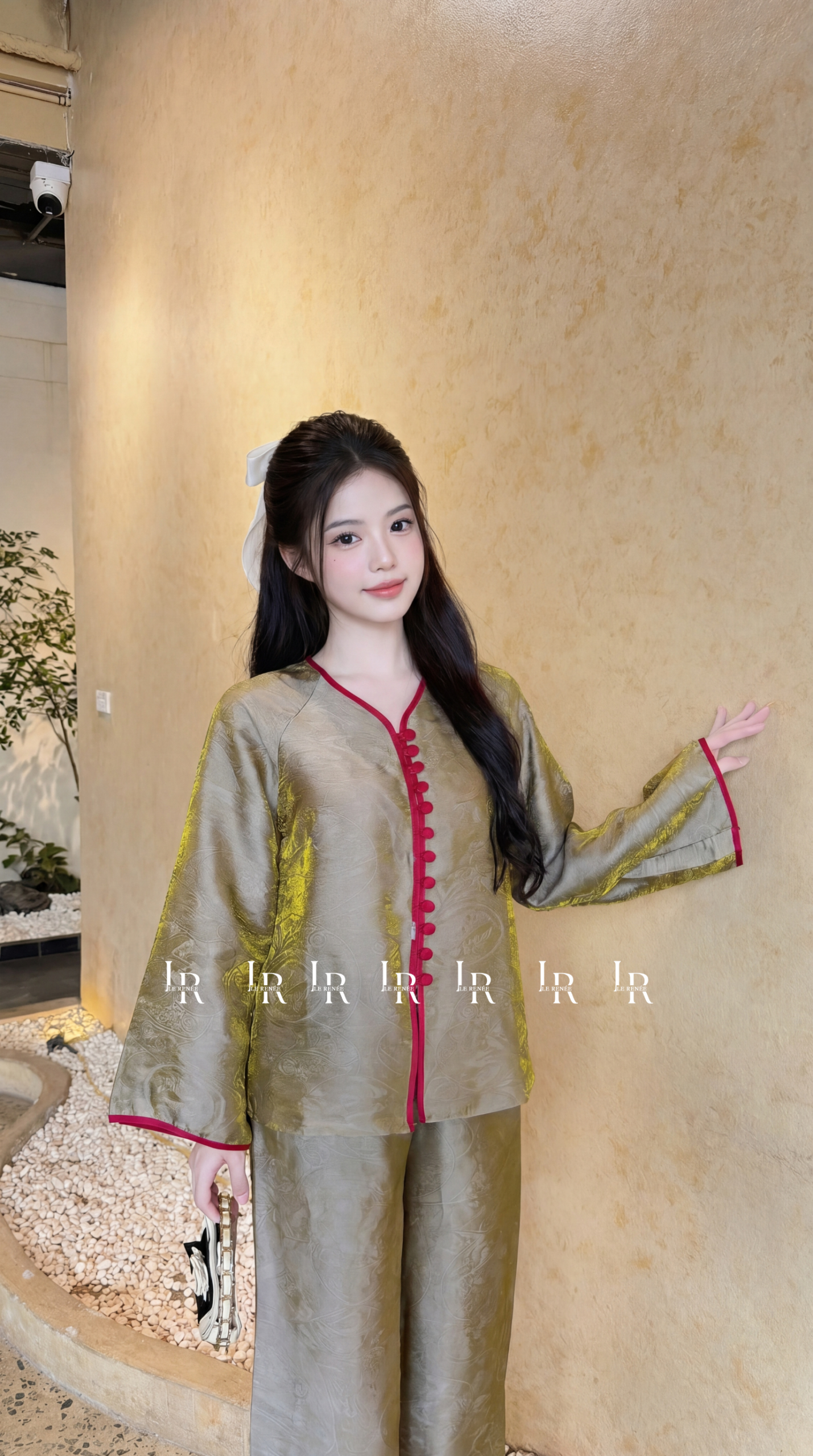 Pháp Phục Gấm Trầm Hương Cát Tường