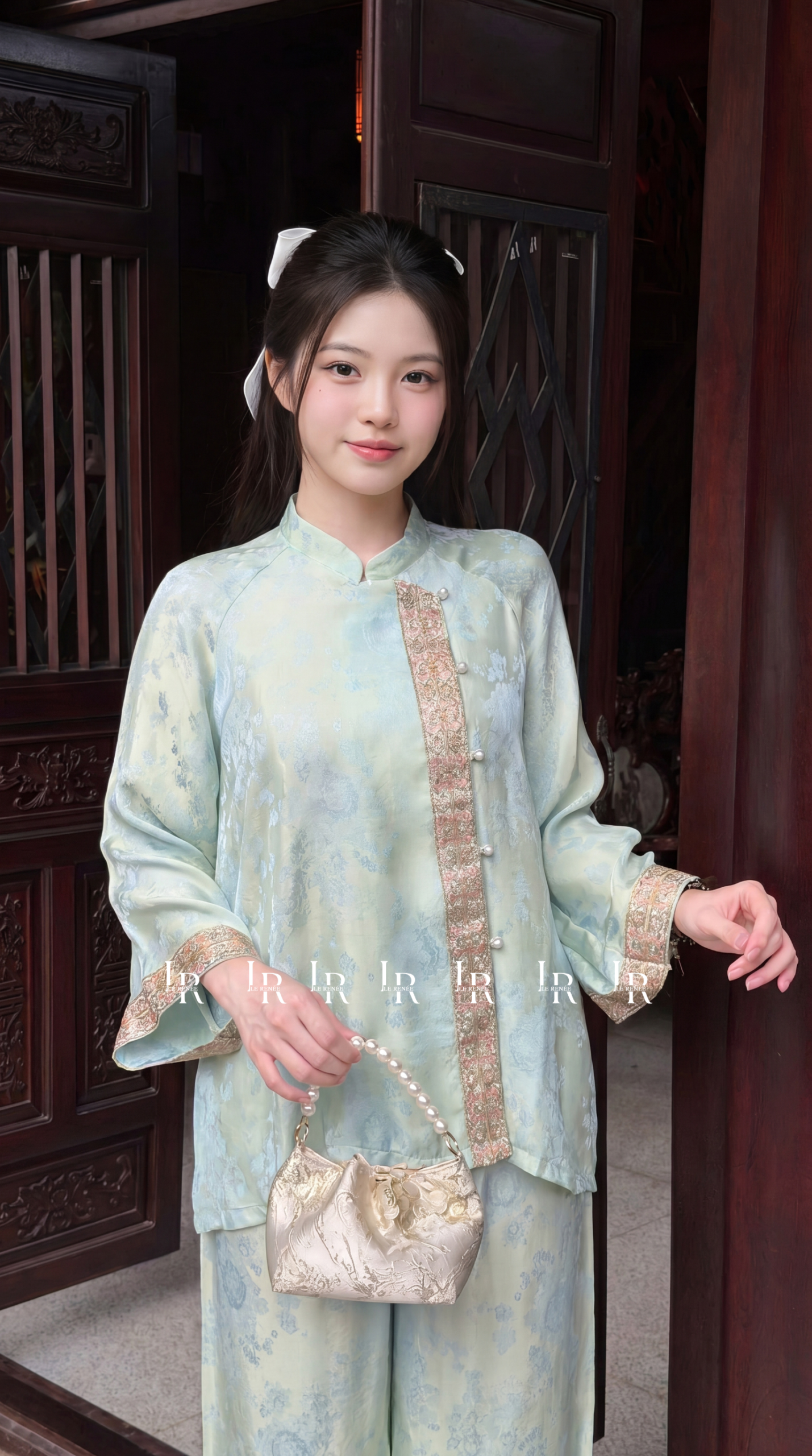 Pháp Phục Gấm Bích Ngọc Thanh Tịnh