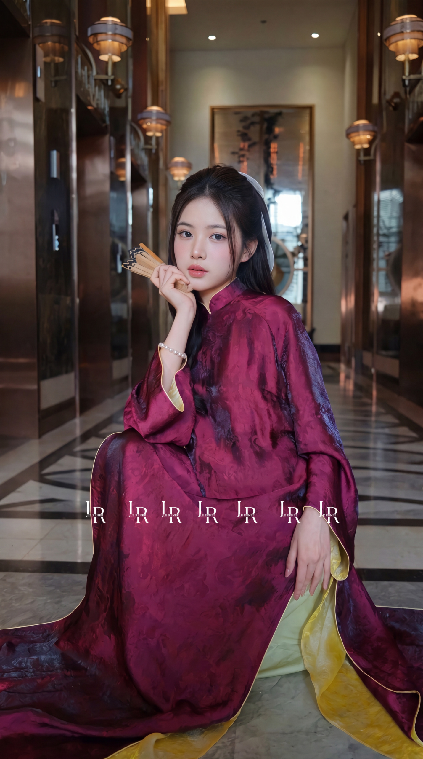 Áo Dài Gấm Tử Đằng Phú Quý - Ảnh 2